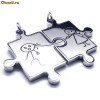 Pandantive inox indragostiti*GRATIS 2 snururi piele+2 lantisoare inox