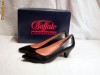 Pantofi toc pitic piele (11326-503 BLACK) BUFFALO - 40% REDUCERE