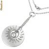 Colier din inox "ochiul soarelui" superb - cod 551