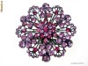Brosa Deosebita Eleganta Cristale Swarovski Roz