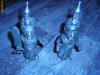 pereche statuete bronz