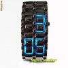 Super ceas led-uri Iron Samurai Lava blue / albastru barbati! 2,5 cm latime! bratara
