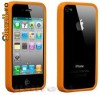 BUMPER SILICON IPHONE 4 4G ORANGE!HUSA TOC CARCASA!PROTECTIE MAXIMA