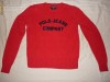Bluza,pulovar RALPH LAUREN,rosu,pt copii7-12 ni sau fete..mar M