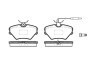 Placute frana Renault Laguna 11/93-