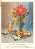 Felicitare color, Craciun si Revelion, limba germana, circa 1975, necirculata, 104 x 146 mm