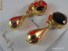 cercei DAVID GRAU.Barcelona : placati cu aur 18 K : vintage