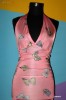 ROCHIE MULATA SEXY ROZ CU FLUTURI S ROCHIE MULATA SEXY ROZ CU FLUTURI S