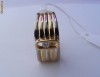 Inel designer UNICAT aur 18K, 8.7g, cu DIAMANT 3.1mm VVS care se plimba in montura