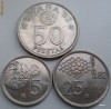 Spania - set 5 , 25 , 50 pesetas 1980 - C.M. Espana '82