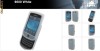 husa alba silicon flip Blackberry Torch 9800