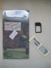 Adaptor microSIM (micro sim) la SIM normal + model de decupare SIM + lipire, pt iPhone si iPad, OUTLET IASI !!!