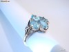 inel aur 14K cu Topaz si Diamante