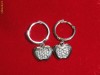 cercei aur alb 14 K..Cellini Italia..2.29g..pt fetite..180 lei  gram