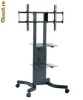 Stand plasma 37-65 inch, fix/mobil, telescopic