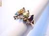 inel aur 14K cu Amethyst Topaz Citrin Peridot Granat