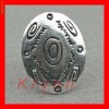 RT27 - Inel vintage dragut din argint tibetan, oval, SUPERB!
