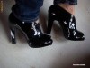 Botine VINCE CAMUTO, piele naturala lacuita, noi in cutie, 36/37