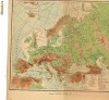 Europa - harta Fizica si politica (Fata - verso) 1961