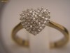 Superb inel din aur si diamante naturale, 0,25 ct, NOU