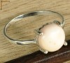 Inel Argint .925 si Opal Roz