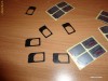 Adaptor Micro Sim Iphone 4 4s Ipad microsim Negru + Folie adesiva Sim Normal