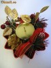 Suport lumanare  - decoratiune iarna