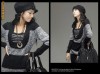 pulover (bluza) dama casual (fashion) negru / gri