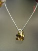 Pandantiv cristal ursulet auriu cu cristale swarovski