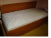 pat din pal cires cu saltea din germania 90cm/1,90m
