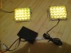 STROBOSCOP FLASH AUTO cu 40 leduri PORTOCALIU