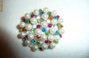 BROSA ITALIA  PERLE CU PIETRE MULTICOLORE
