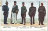 WW1 - 010 - C.POSTALA - UNIFORME JANDARMI - vezi descrierea