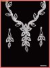 Set din cristale albe pentru mireasa Italia Set din cristale albe pentru mireasa Italia