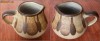 mic vas ceramic, marcaj de atelier, vechi