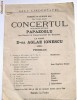 AFIS VECHI CONCERTUL VIOLONCELISTULUI PAPAZOGLU, SALA LIEDERTAFEL, 1924, RARITATE!