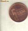 bnk mnd romania 5 bani 2006 necirculat , din fisic