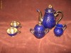 Set pentru cafea si doua cesti din cobalt (deosebite) Set pentru cafea si doua cesti din cobalt (deosebite)