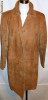 Trench vintage din piele intoarsa de caprioara
