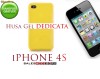 HUSA GALBENA SILICON GEL DEDICATA IPHONE 4S - TRANSPORT GRATUIT