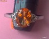 INEL deosebit PLACAT CU ARGINT cu piatra CITRIN! Cadou de Valentine's Day si Dragobete! Licitatie clasica !!!