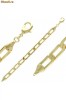 Bratara cu zale din inox placat cu AUR 18K 23-50998