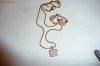 SET CERCEI ARGINT AURITI PIATRA CUART CU MEDALION ARGINT AURIT  LA SET