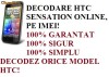 DECODARE HTC SENSATION ONLINE, PE BAZA DE IMEI! CEL MAI MIC PRET!