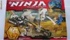 jucarie tip lego ninjago motocicleta skull motorbike pentru ninja 9729, 156 piese seturi de constructie, jocuri educative