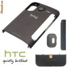Carcasa HTC Desire HD, Ace, A9191, Inspire 4G 4 piese gri (Capac inferior / antena, capac lateral / baterie si capac camera / blit)Orange Originala