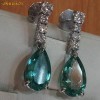 CERCEI aur 18 KT CU DIAMANTE NATURALE ! SUPERBI !