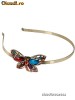 Bentita / Coronita / Cordeluta FLUTURE. STRASURI. APLICATII METALICE