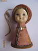 MINI PAPUSICA DE COLECTIE CU CAP CERAMIC DIN ANII 80