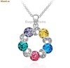 PANDANTIV MULTICOLOR CRISTALE SWAROVSKI ELEMENTS